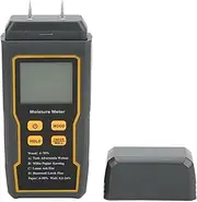 Pin Type Digital mois ture Analyzer 4 Measurement Modes LCD Display Auto Shut Off High Precision Sensor for Wood Paper Wall Floor (4 Probes)