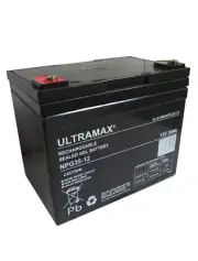 2 x ULTRA MAX 12V 35Ah GEL BATTERY - SHOPRIDER 6 RUNNER 10 REPLACEMENT BATTERIES