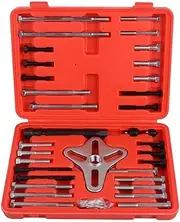 Harmonic Balancer Puller Set, 46 Pcs Flywheel Steering Wheel Puller Kit Gear Puller Yoke Crankshaft Pulley Puller