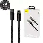 Baseus Tungsten Gold Fast Charging Data 2M Cable Type-C to iP PD 20W iPhone 8Pin