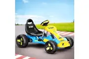 Rigo Kids Pedal Go Kart Ride On Toys Racing Car Plastic Tyre Blue