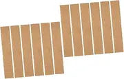 Sets Cork Memo Board Strip Adhesive Wall Strip Tiles Cork Bulletin Bar for Office Pcs