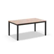 Sahara 6 Seater Teak Top Table with Kai Outdoor Wicker Chairs - Outdoor Dining Settings