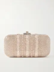 [Judith Leiber Couture] Judith Leiber Couture - Long Slide Crystal-embellished Silver-tone Clutch - Gold - One size One size Gold