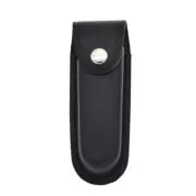 Black Leather Sheath Pocket Folding Knife Cover Multi Tool Case Pouch Holster #w