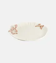[Bordallo Pinheiro] Bordallo Pinheiro Cloudy Butterflies set of 2 charger plates by Claudia Schiffer