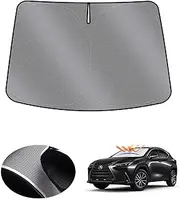 Karltys Compatible with Windshield Sunshade Lexus NX NX250 NX350 NX350h NX400h+ NX450h+ 2022 2023 Front Window Sun Blocker with Storage Pouch Foldable Reflective Sun Visor Block Heat and Stay Cool