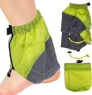 [BESPORTBLE] Waterproof Low Ankle Gaiters: 1 Pair Reflective Waterproof Snow Shoes Leg Boots Cover Adjustable Gaiters for Hiking Walking Cycling Mowing Fishing Camping Climbing Green