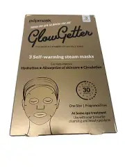 Popmask GlowGetter Self-warming Steam Face Treatment 3pk New