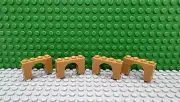 Lego 4 Medium Nougat 1x4x2 Arch castle brick block NEW