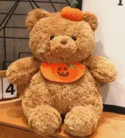Halloween Fall Teddy Bear Pumpkin Plush Stuffed Animal Baby Seasonal Decor Toy