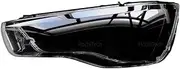 CLZCNQLX Headlamp Lamp Cover Headlight Shell Transparent Compatible for Audi A1 8X Pre-faclieft 2010 2011 2012 2013 2014 Lens Replace Lampshade(1pc Left Side)