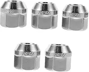 5pcs Durable Car Wheel Flange Nuts And Studs Wheel Car Flange Nut Front Axle Cap Nut Covers For Tire Replacement Open Lug Nut Caps