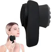 Face Cleansing Brush, Soft Smooth Face Exfoliator Tool Reusable, 2 in 1 Face Massager Silicone Facial Cleaner with Lid for