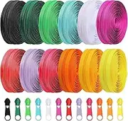 36 Yards 12 Pieces #5 Sewing Zippers Assorted Small Nylon Zippers Lightweight Adaptable Zipper Nylon Coil Zippers Colorful Sewing Zippers 120 Plastic Zipper Sliders for Sewing Supplies(Bright Color)