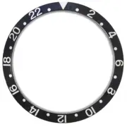 Vintage Black Aluminum Watch Bezel 36.5/30.8mm Slope for 2-22 SUB