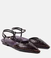 [Ulla Johnson] Ulla Johnson Violette patent leather flats AU 4.5 purple