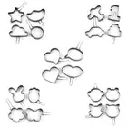 4 Pieces Egg Moulds Omelette Egg Frying Moulds Stainless Steel Egg Pancake Rings
