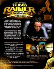 LARA CROFT TOMB RAIDER THE CRADLE OF LIFE TRADING CARD DEALER SELL SHEET