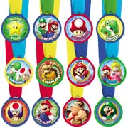 Super Mario Bros. Award Medals (Pack of 12)