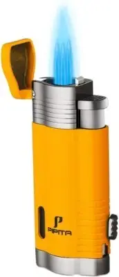 Torch Lighter Windproof Triple Jet Blue Flame Butane gas Lighters Refillable...