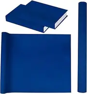 Fuceury Book Cloth for Book Binding 57×17 Inch Dark Blue Fabric Surface Paper Backed Book Cover