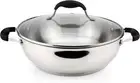 AVACRAFT 18/10 Stainless Steel Everyday Pan, Stir Fry Pan with Lid, 11 Inch