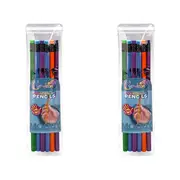 2x 6pc Chameleon Colour Change Pencil Set w/ Case Kids Drawing Art - Assorted