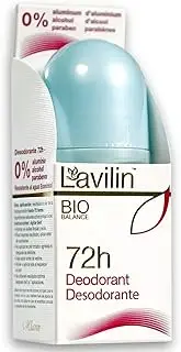 LAVILIN Roll On Deodorant for Women and Men - Aluminum Free Deodorant with Up to 72 Hour Long-Lasting Protection and Odor Control – Alcohol, Paraben and Cruelty FREE Sensitive Skin deodorant (2 oz)