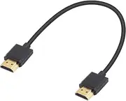 Duttek HDMI to HDMI Cable, Extreme Thin HDMI Male to Male Extender Cable for 3D and 4K Ultra HD TV Stick HDMI 2.0 Cord Extension Converter(HDMI Extender) (30cm/12inches)
