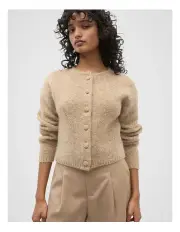 [Seed Heritage] Lofty Cropped Button Cardigan in Rye Marle