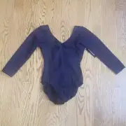 NWT Girls Bloch long sleeve leotard M