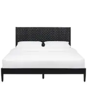 Safavieh Cassity Leather-Headboard Bed