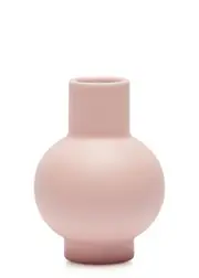 Raawii Strøm Mini Earthenware Vase - Pink