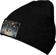 [CADREWY] Physics Print Print Warm Hat Knitted Hat Soft Winter Beanie for Men and Women Fashionable Knit Cap