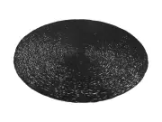 Maxwell & Williams Table Accents Lace Metallic Round Placemat Set of 4 Black