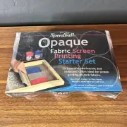 NEW Speedball Fabric Screen Printing Ink Starter Kit Pearlescent and Iridescent