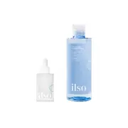 ILSO - Moringa Tightening Pore Serum - 30ml + Cicazulene Calming Toner - 300ml Set