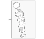 Genuine Audi Engine Air Intake Hose 06H-129-629-J (for: Audi)