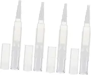 OATIPHO 4Pcs Refillable Nail Pens Empty Applicator for Lip Gloss Nail Nutrition Oil and Compact and Durable Makeup Supply for Easy Use and Storage