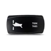 CH4X4 Marine Momentary Rocker Switch Trim Tabs Symbol