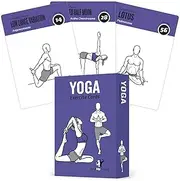 NewMe Fitness Yoga Pose Workout Cards - Instructional Deck for Women & Men, Beginner Fitness Guide to Training Exercises at Home or Gym