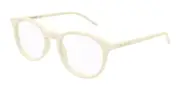 Saint Laurent SL 106 016 Men's Glasses White Size 50 - Private Health Rebate - Blue Light Block Available