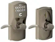 Schlage FE595-CAM-ACC Camelot Keypad Entry - Grey