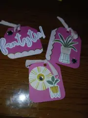 Cute Pink Plant Tags Junk Journal Scrapbook Usa
