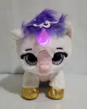 Present Pets Light Up Horn UNICORN Interactive Plush