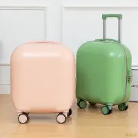 在飛比找樂天市場購物網優惠-18寸行李箱糖果色小型拉桿箱輕便登機箱靜音萬向輪旅行箱