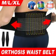 Lumbar Lower Back Support Belt Pain Relief Posture Corrector Waist Trimmer Brace
