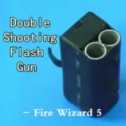 Double Shooting Flash Gun Fire Wizard 5 Stage Magic Tricks Fire Magic Accessory