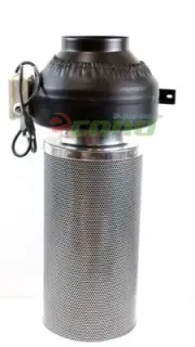 6" Inch Inline Fan & Air Carbon Filter Scrubber Virgin Charcoal Odor Filters